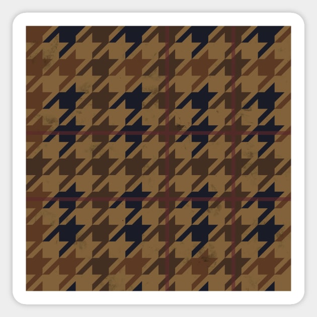 Baskerville Houndstooth Sticker by MSBoydston